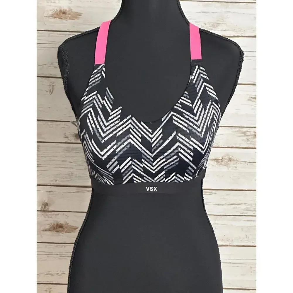 Victoria's Secret VSX Sport lightly padded mesh wireless sports bra Size 32D